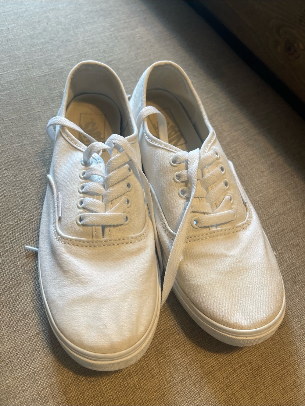 Classic White Canvas Men's Sneakers